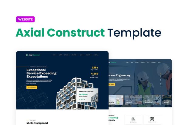 Construction Company Website Template