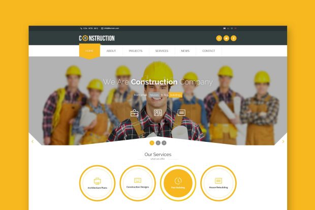 Construction - Industrial HTML5 Template