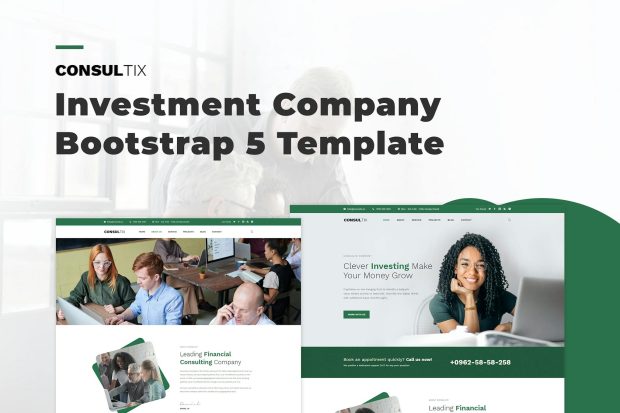 Consultix - Investment Company Bootstrap 5 Templat