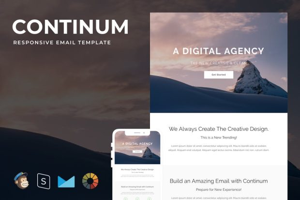 Continum - Responsive Email + StampReady Builder