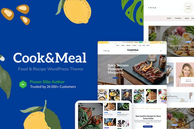 Cook&Meal - Food Blog & Recipe WordPress Theme 1.2