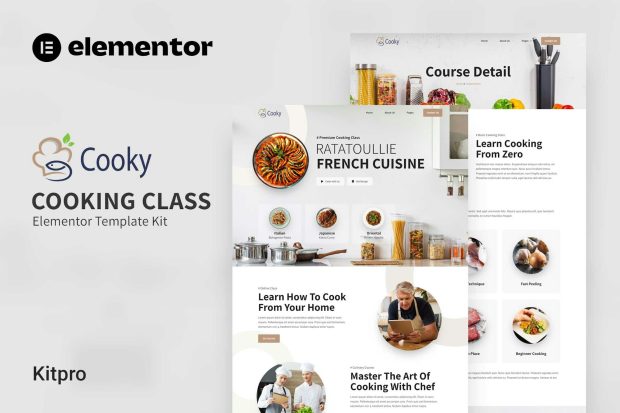 Cooky - Cooking Class Elementor Template Kit