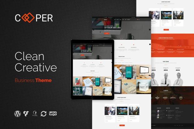 Cooper - Clean Creative Business WordPress Theme 2.1