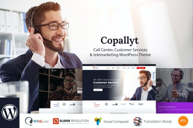 Copallyt - Call Center & Telemarketing WordPress Theme 4.6