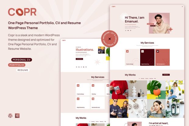 Copr - One Page WordPress Theme 1.1.0