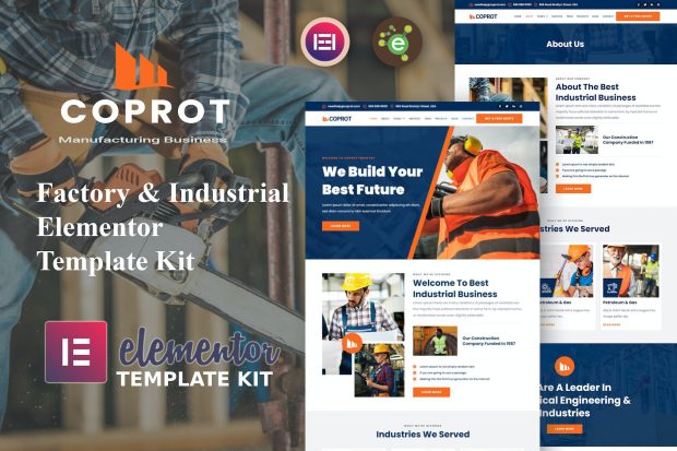 Coprot - Factory & Industrial Elementor Template Kit