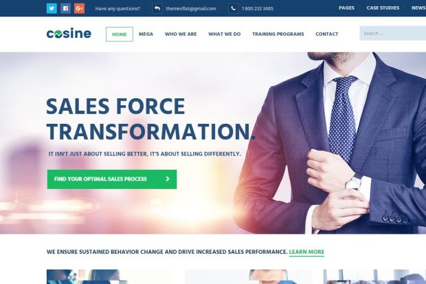 Cosine - Training, Coaching & Business HTML Template