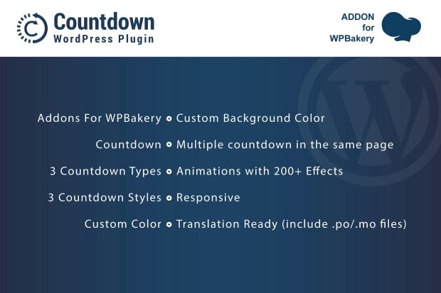 Countdown - Addons for WPBakery Page Builder 1.0