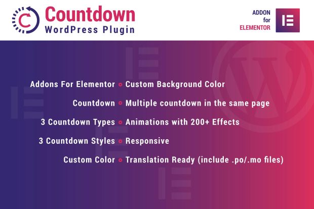 Countdown for Elementor WordPress Plugin 1.0