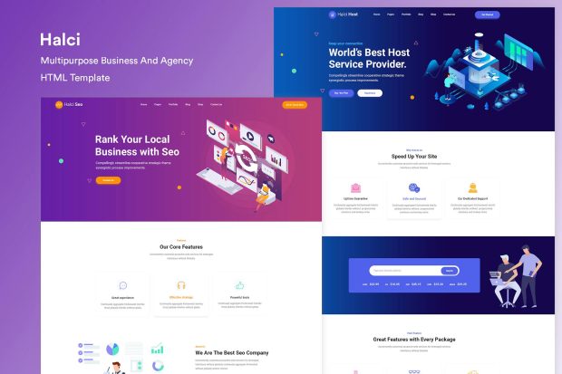 Creative HTML5 Template for Saas, Startup & Agency