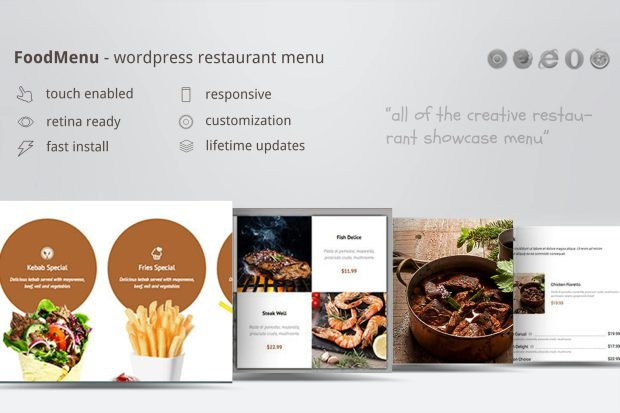 Creative Restaurant Menu Showcase WooCommerce 1.20