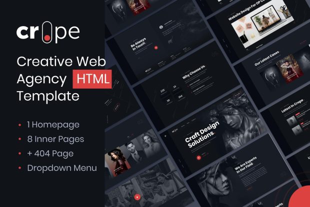 Crope - Creative Web Agency HTML Template