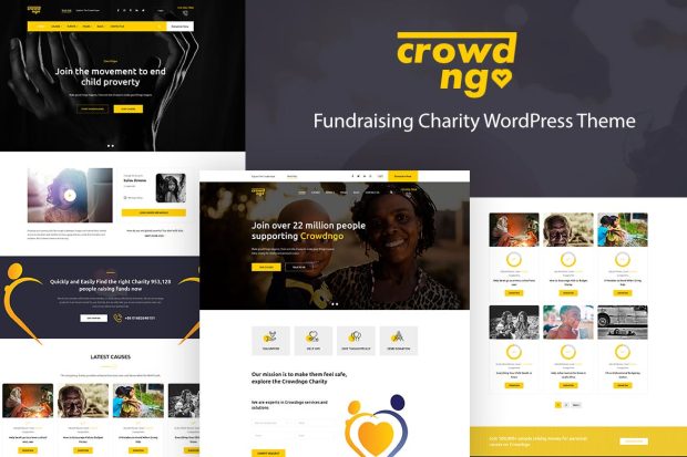 Crowdngo – Fundraising Charity WordPress Theme 1.0.8