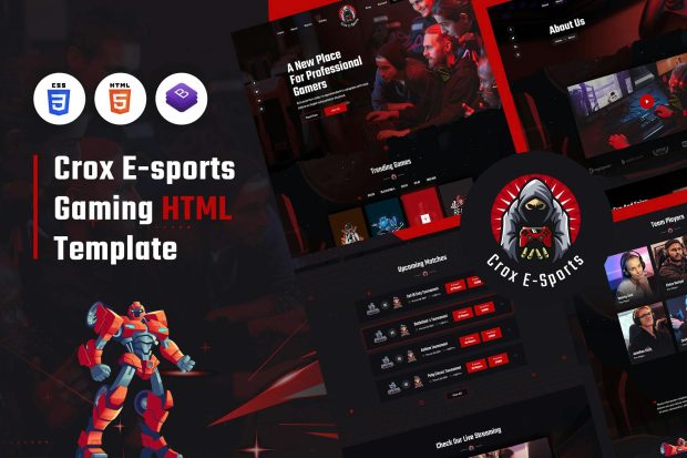 CROX | Esports & Gaming HTML Template