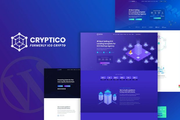 Cryptico - ICO Crypto Landing & Cryptocurrency Theme 1.4.12