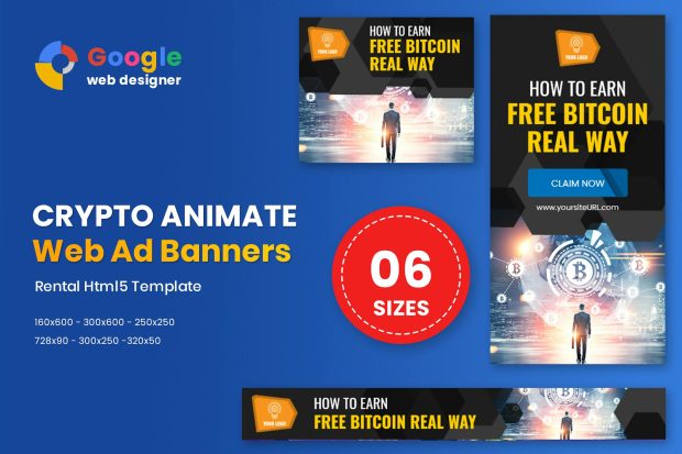 Crypto HTML5 Animate Banner Ads