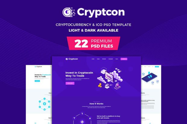 Crypton | ICO & Crypto Currency PSD Template