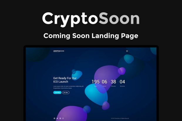 CryptoSoon - Coming Soon Template