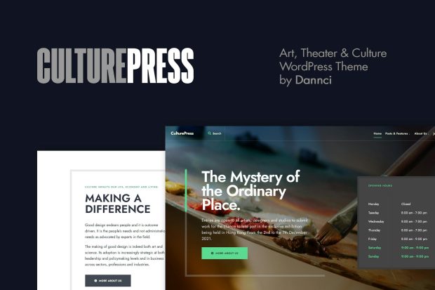 CulturePress - Art & Culture WordPress Theme 1.4