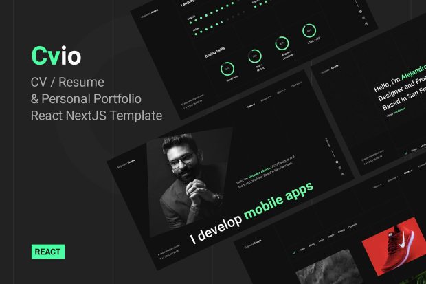 Cvio - CV/Personal Portfolio React NextJS Template