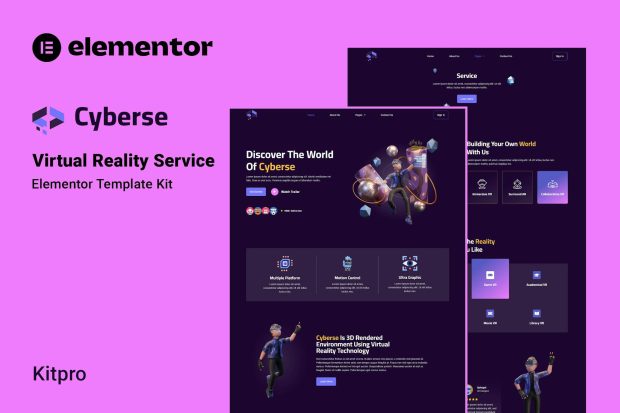 Cyberse - Virtual Reality Service Elementor Template Kit