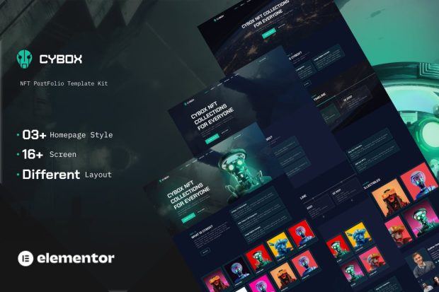 Cybox - NFT Collections Elementor Template Kit