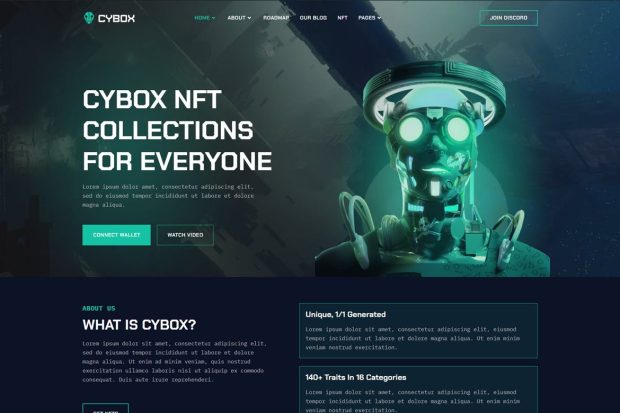 Cybox - NFT Collections HTML Template