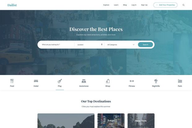 Dailist - Directory & Listing HTML Template