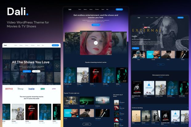 Dali - Movies & TV Shows WordPress Theme 1.0.2