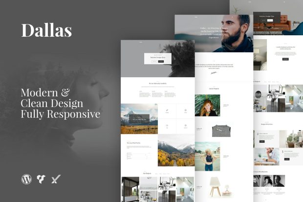 Dallas Minimal Portfolio Business WordPress Theme 1.4.2