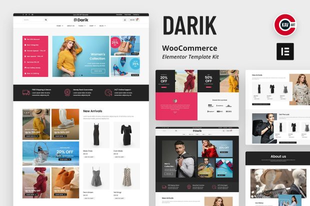 Darik - Fashion WooCommerce Elementor Template Kit