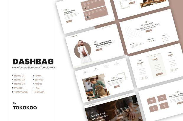 DashBag | Fashion Store Elementor Template Kit