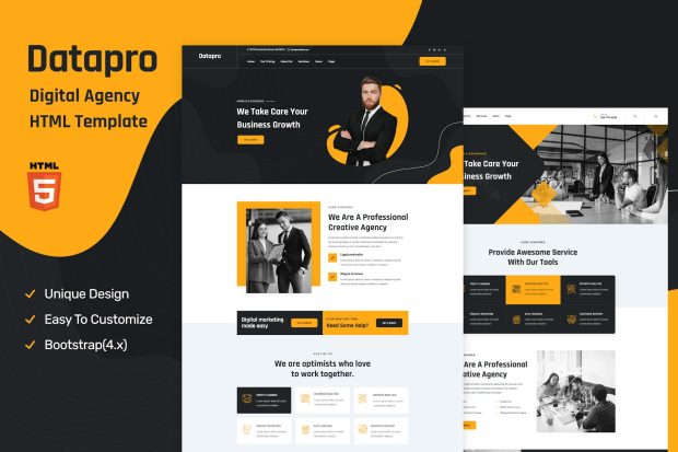 Datapro - Creative Agency HTML Template