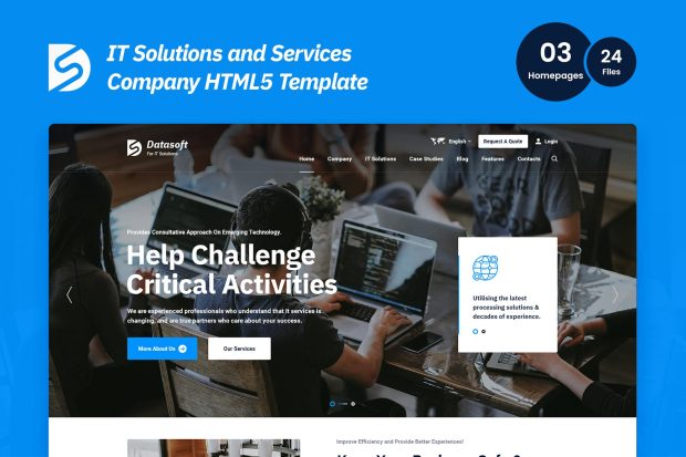 Datasoft - IT Solutions & Services HTML5 Template