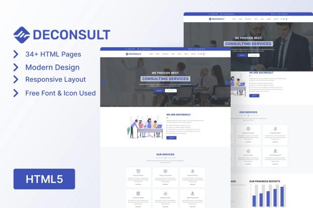 Deconsult - Business Consulting Template