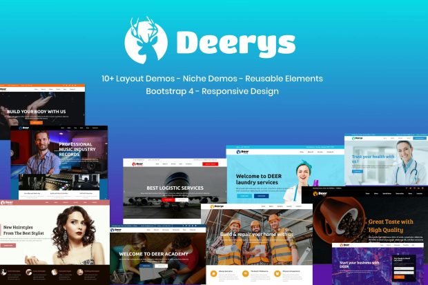 Deerys - Responsive Multi-Purpose HTML Template