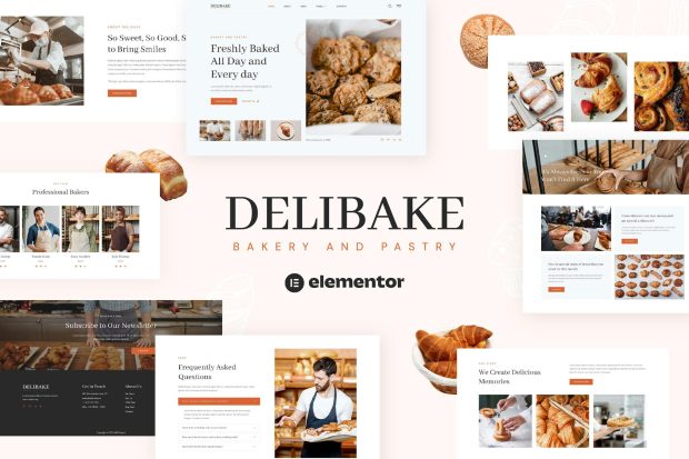 Delibake - Bakery and Pastry Elementor Template Kit