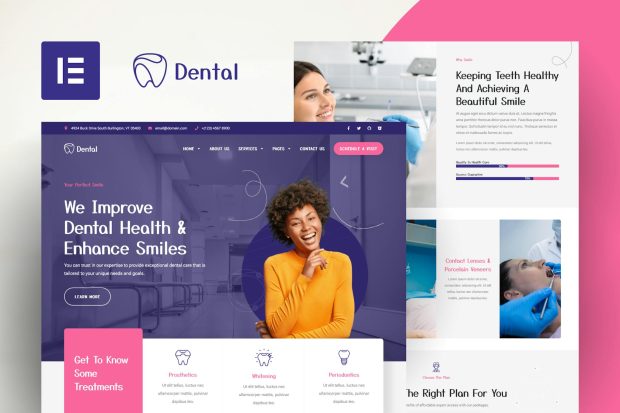 Dental - Dentist Clinic & Medical Elementor Template Kit