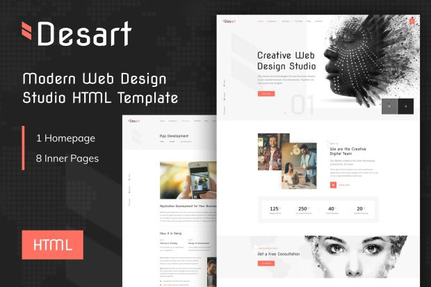 Desart - Creative Web Design Studio HTML Template