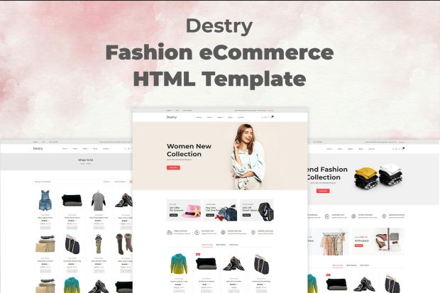 Destry - Fashion eCommerce HTML Template