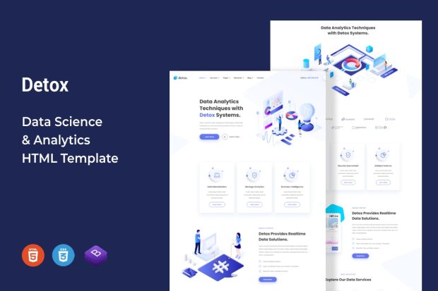 Detox - Data Science & Analytics HTML Template