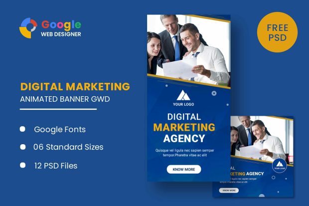 Digital Marketing Animated Banner GWD