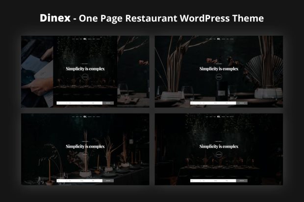 Dinex - One Page Restaurant WordPress Theme 1.0