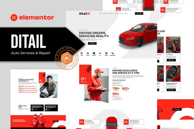 Ditail - Auto Services & Repair Elementor Pro Template Kit