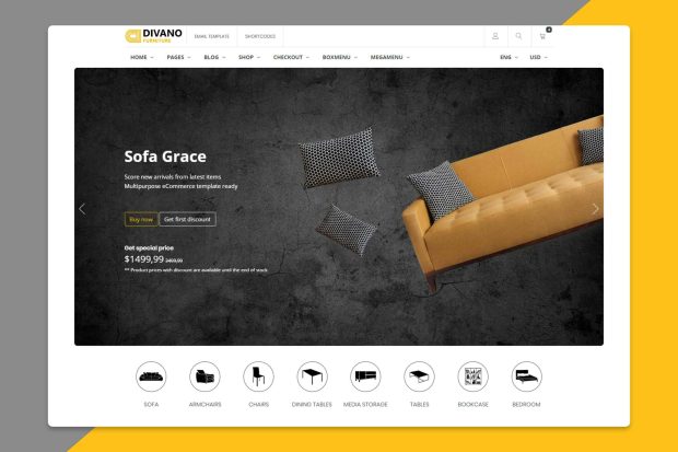 Divano - Furniture HTML Template