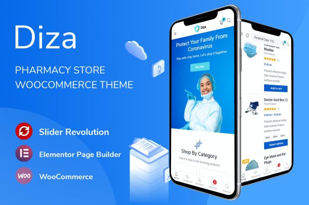 Diza - Pharmacy Store Elementor Theme 1.3.5