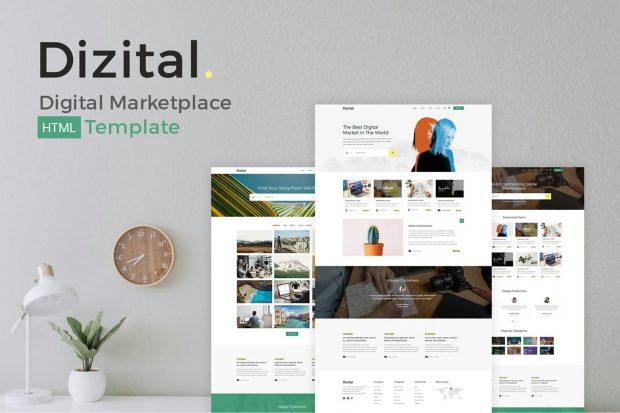 Dizital - Easy Digital Downloads HTML Template