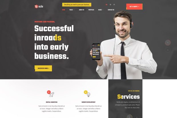 Docle – Digital Agency Services Template Kit