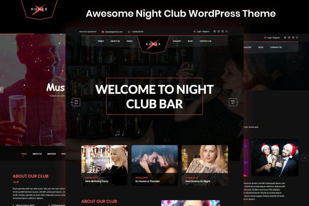 Domex - Night Club WordPress Theme 1.0