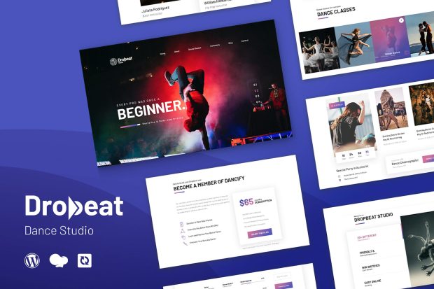 Dropbeat - Creative Dance Studio WordPress Theme 1.0